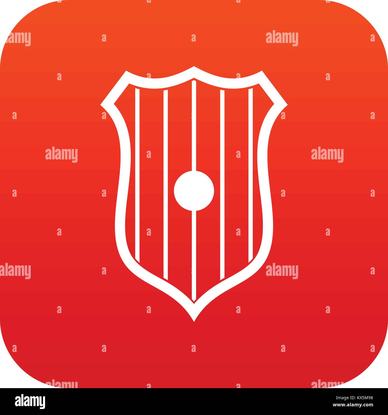 Protective shield icon digital red Stock Vector Image & Art - Alamy