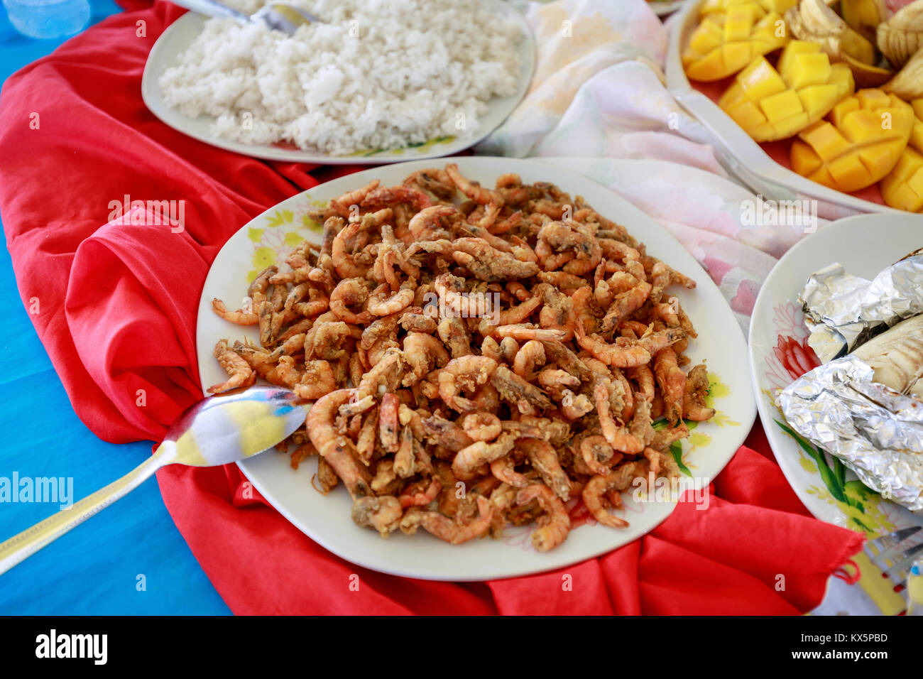 Filipino shrimp shrimp food from Boracay island hopping tour in