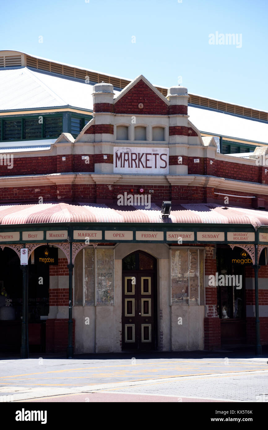 Entrance to the Weekend Markets of Freemantle Stock Photo