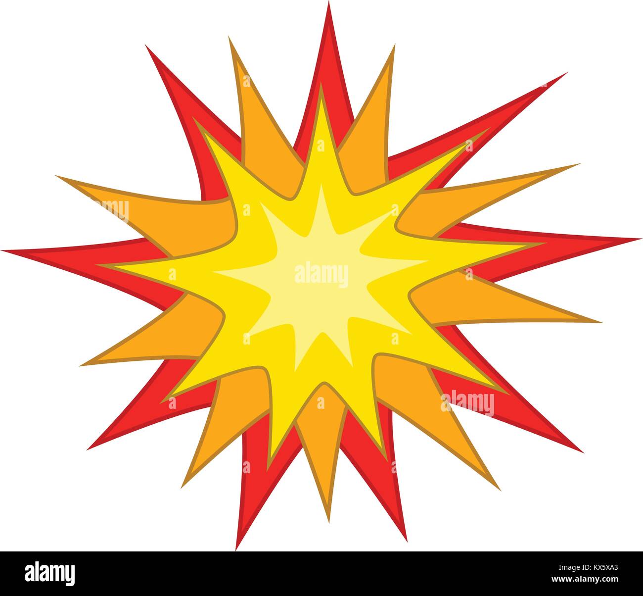 Starburst Icon Cartoon Style Stock Vector Image And Art Alamy