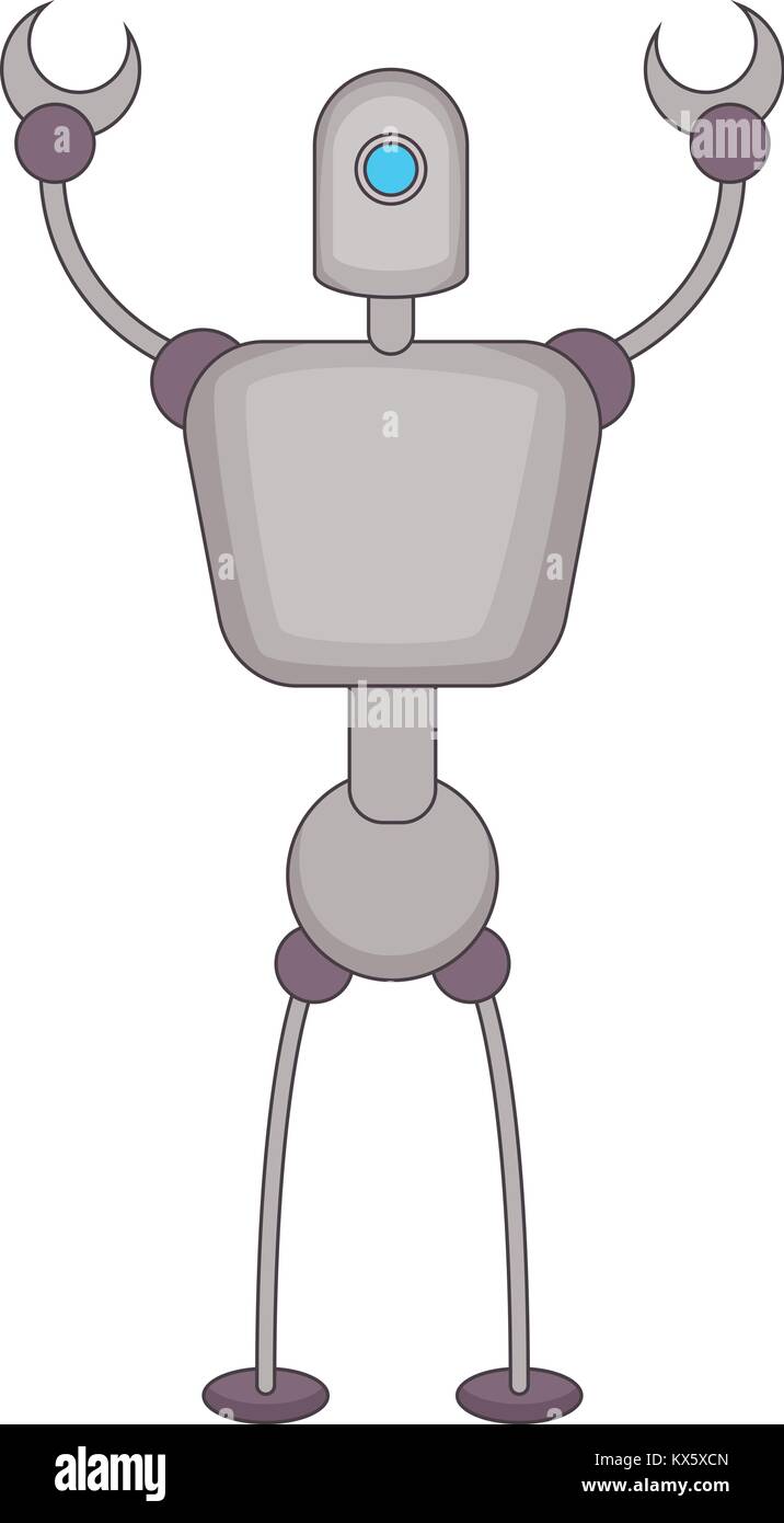 Abstract robot icon, cartoon style Stock Vector Image & Art - Alamy