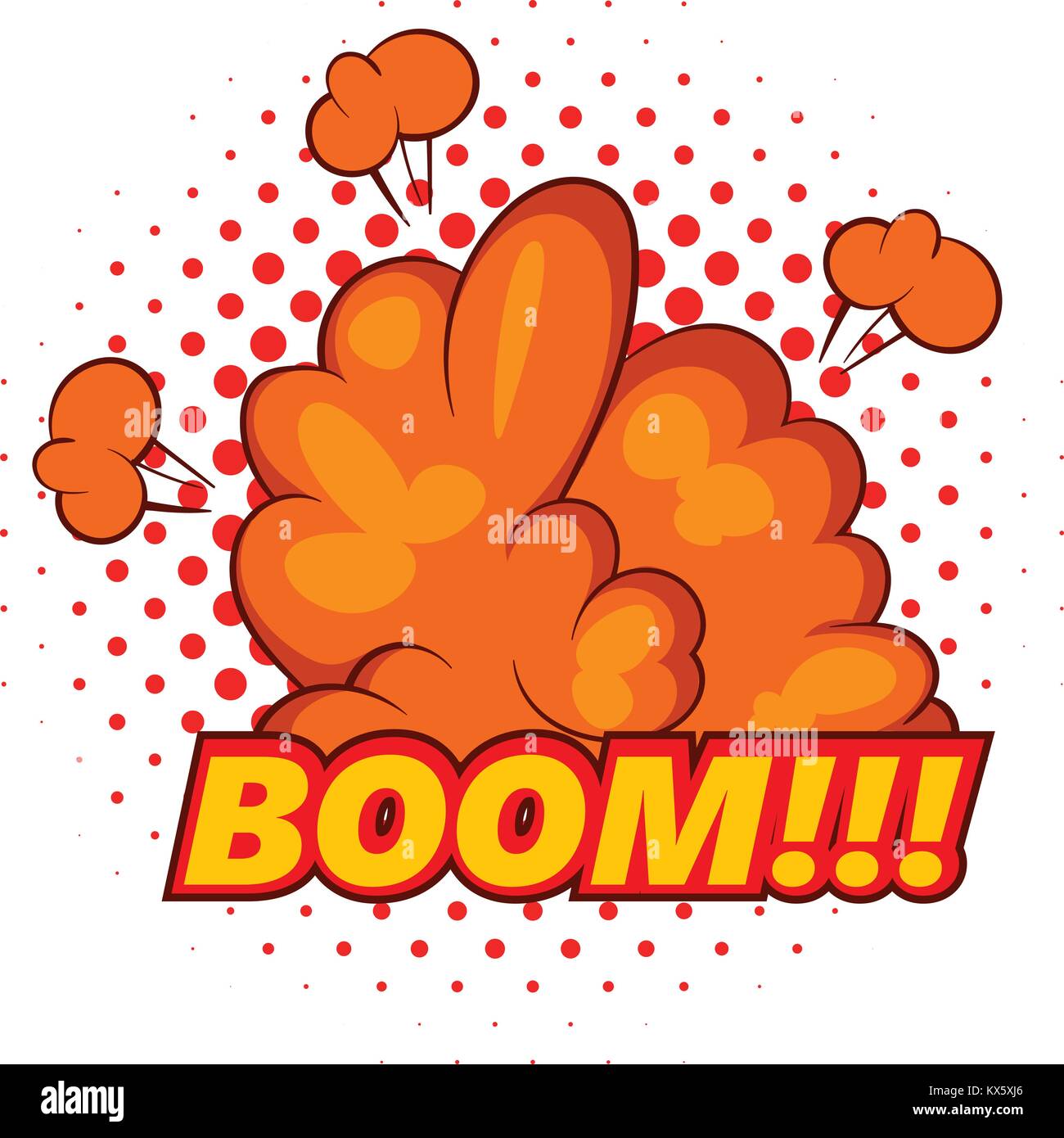 Boom, comic book explosion icon, pop art style Stock Vector Image & Art ...