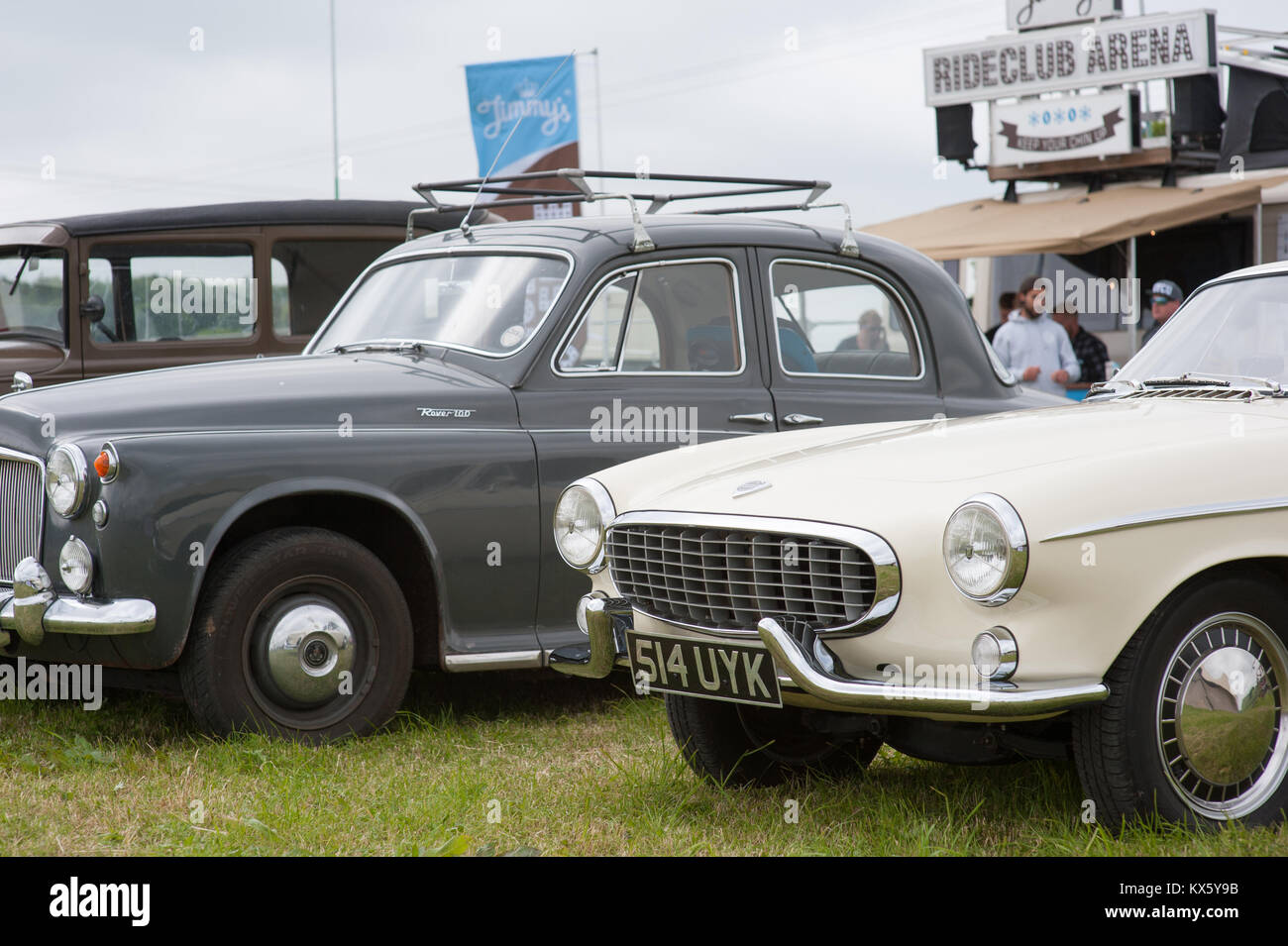 Classic cars at a vintage festival Stock Photo