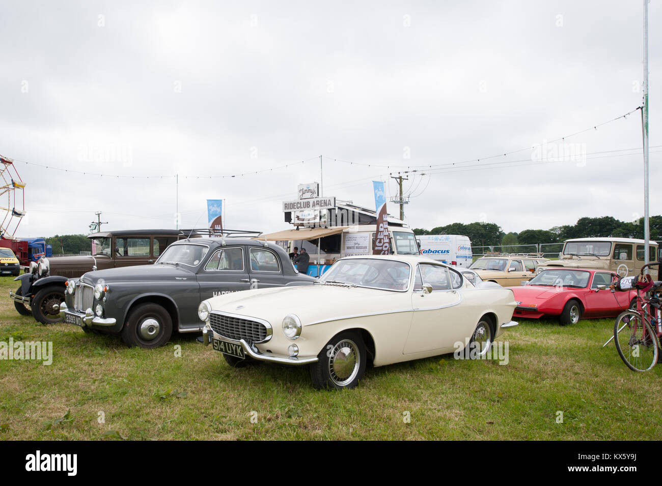 Classic cars at a vintage festival Stock Photo
