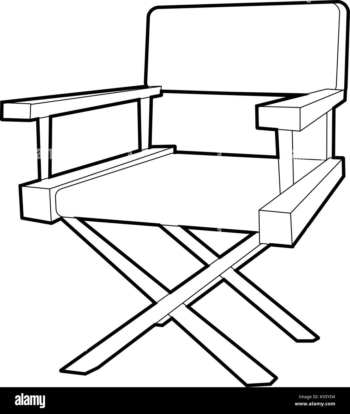 Film director chair icon, outline style Stock Vector Image & Art Alamy