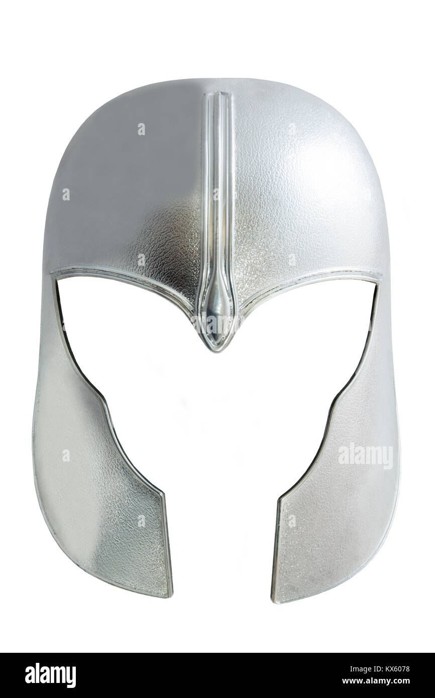 Knights helmet isolated on a white background Stock Photo Alamy