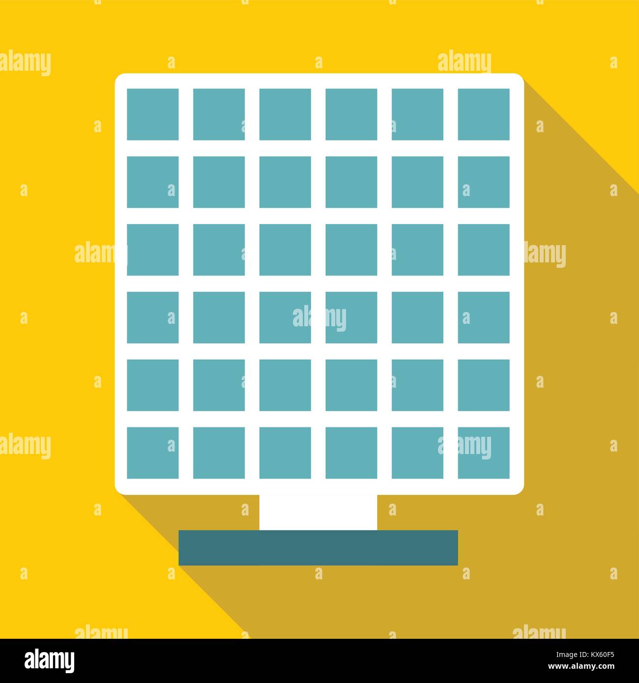 Solar battery icon, flat style Stock Vector Image & Art - Alamy
