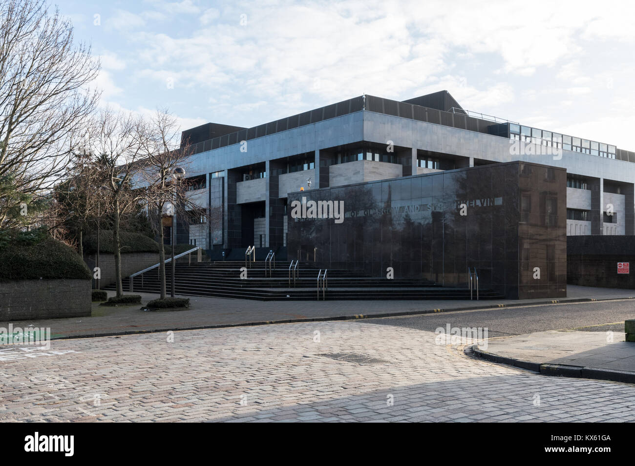 Glasgow Sheriff Court and Justice of the Peace Court Stock Photo Alamy