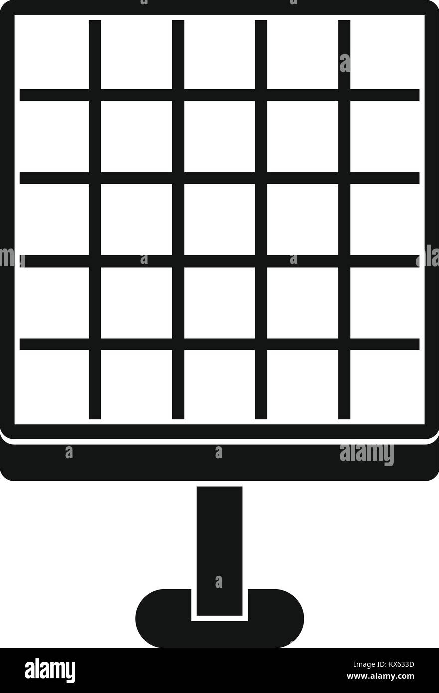 Solar panel icon, simple style Stock Vector Image & Art - Alamy