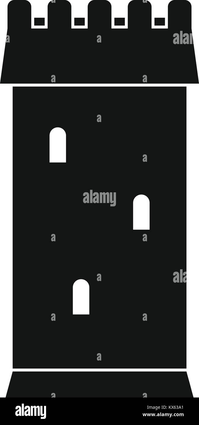 Fortress tower icon, simple style Stock Vector Image & Art - Alamy