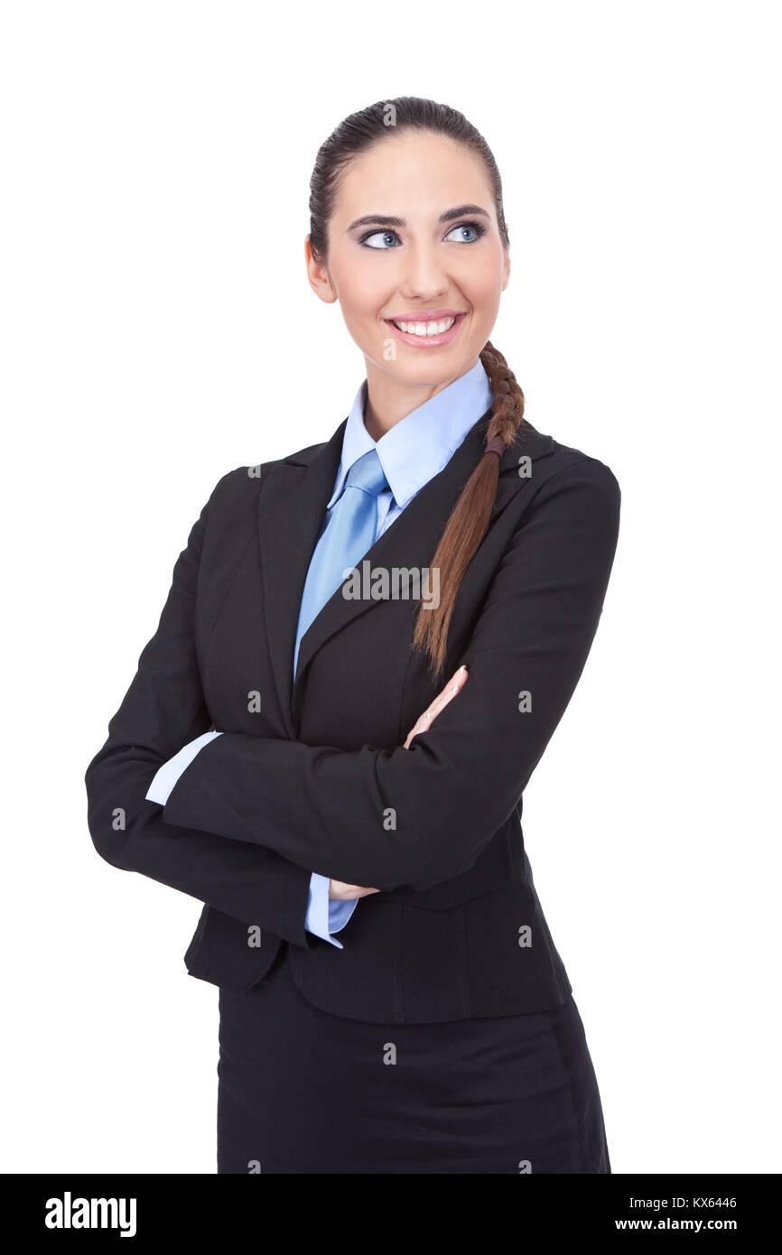 Portrait of a beautiful young business woman hold, sexy business woman isolated on a white background Stock Photo - Alamy Portrait of a beautiful young business woman hold, sexy business woman isolated on a white background Stock Photo - Alamy