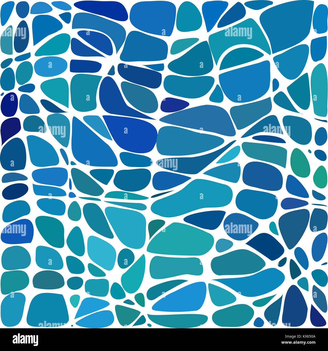 abstract vector stained-glass mosaic background - light and dark blue ...