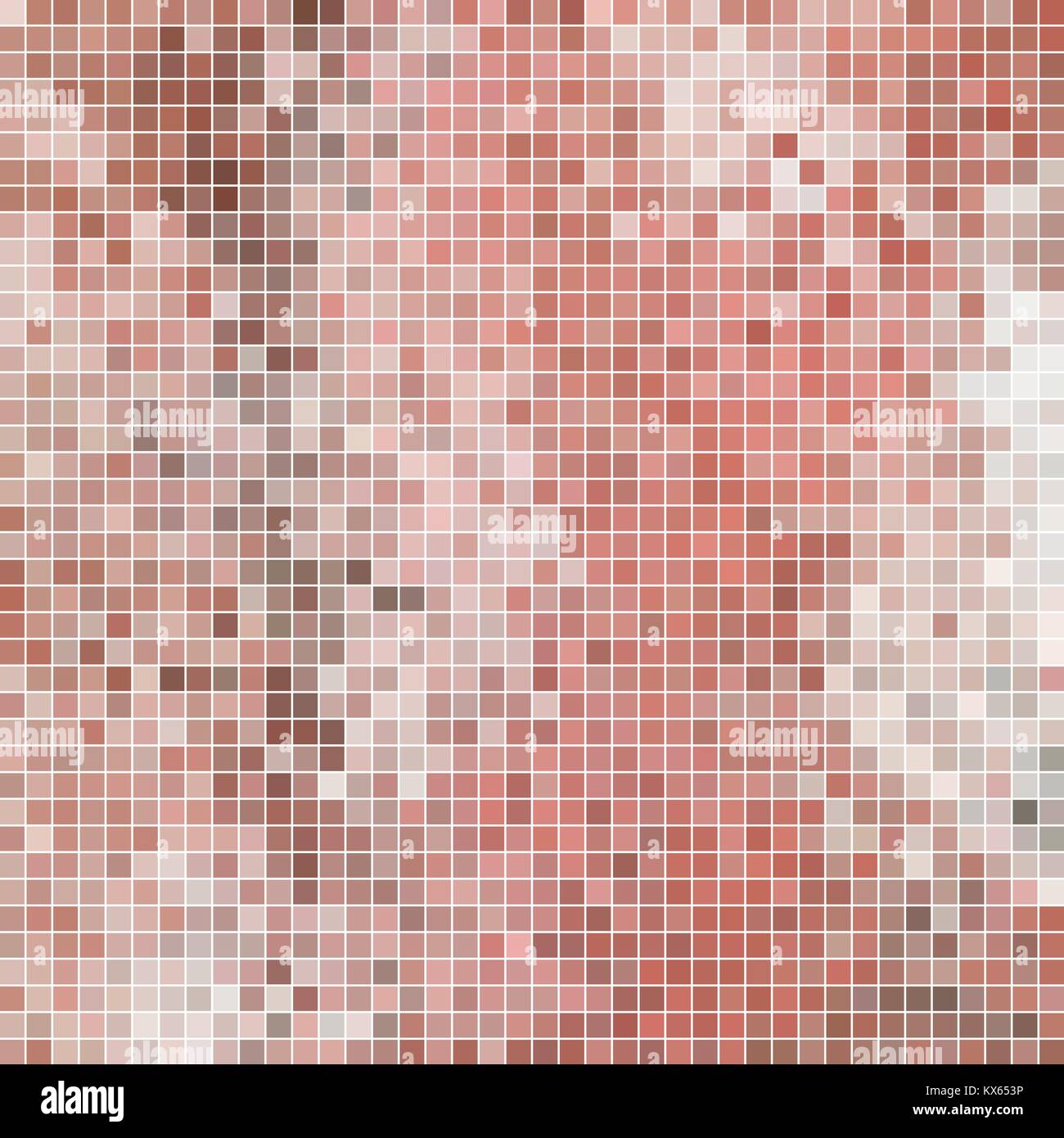 abstract vector square pixel mosaic background - light red Stock Vector ...