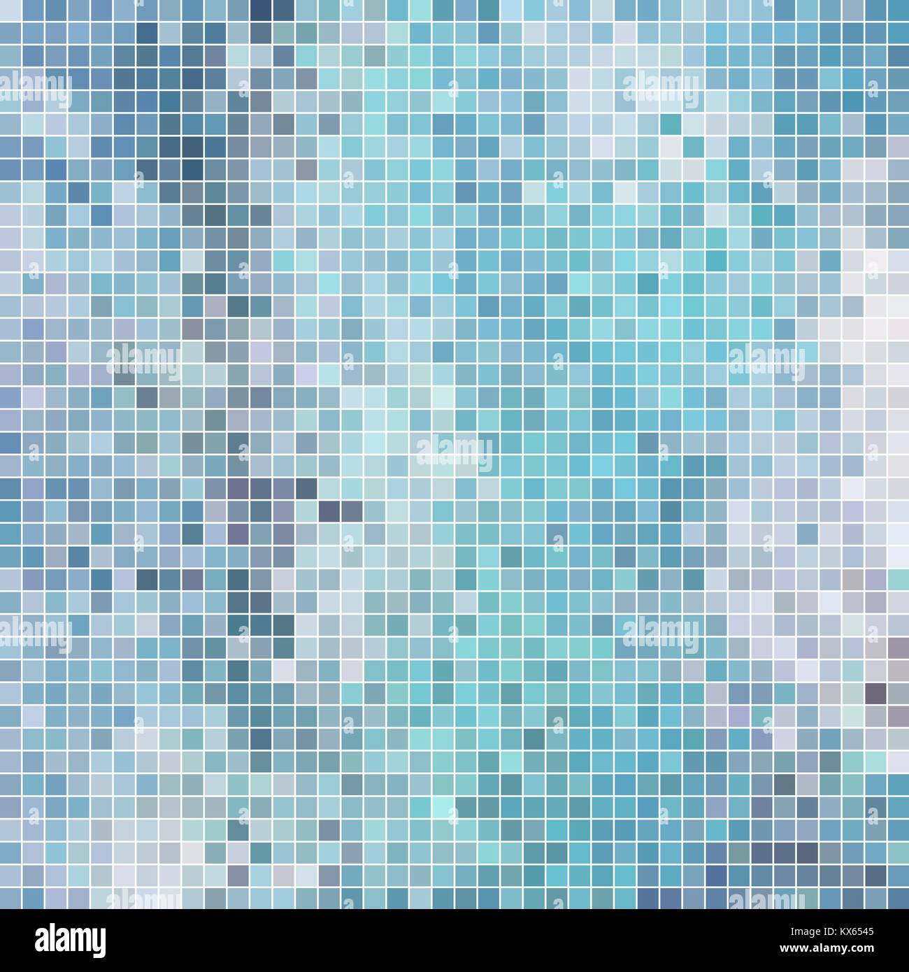 abstract vector square pixel mosaic background - light blue Stock ...