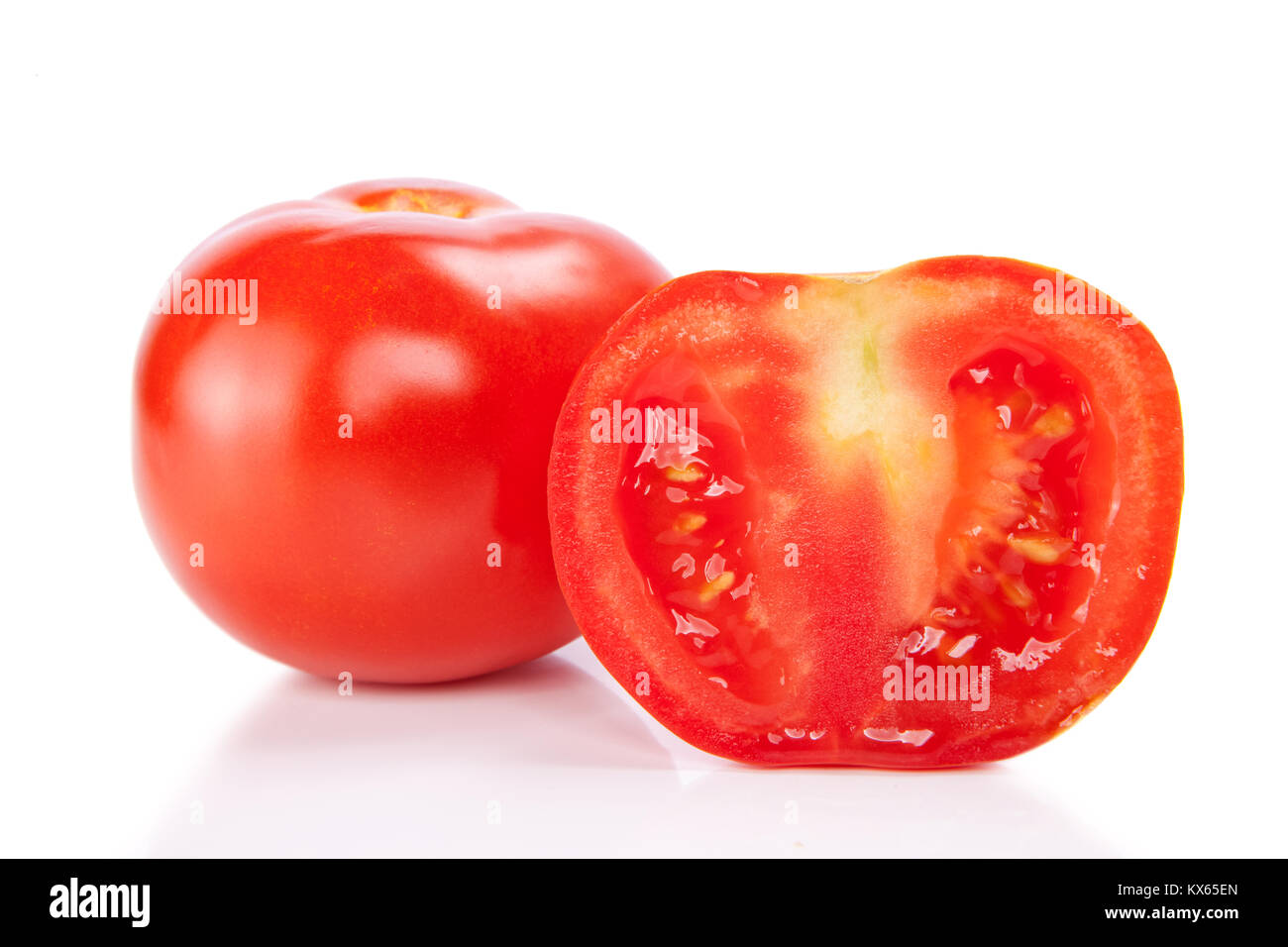 close up of ripe tomato, isolated on white background Stock Photo - Alamy