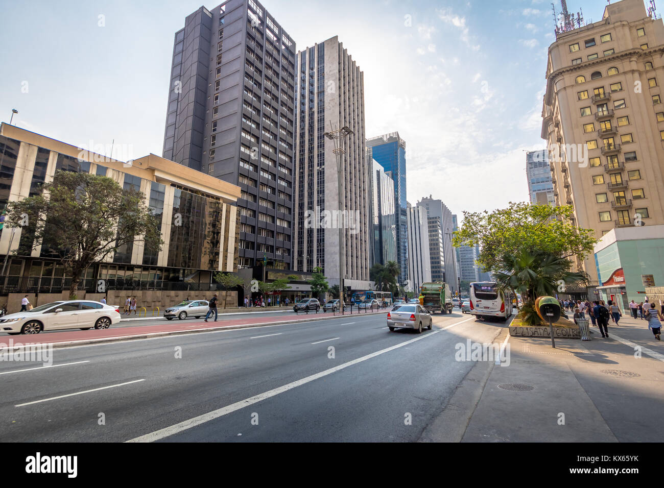 Paulista Avenue - Sao Paulo, Brazil Stock Photo