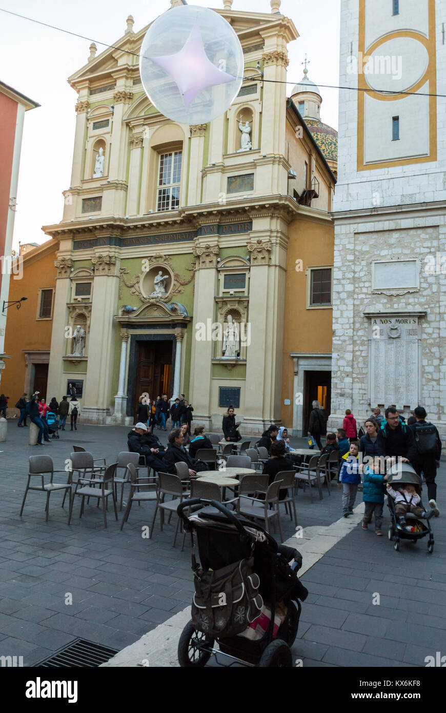 Nice, France, Catholic CHurch, Eglise Saint Jacques le Majeur, dite le Gesu, French Historic
