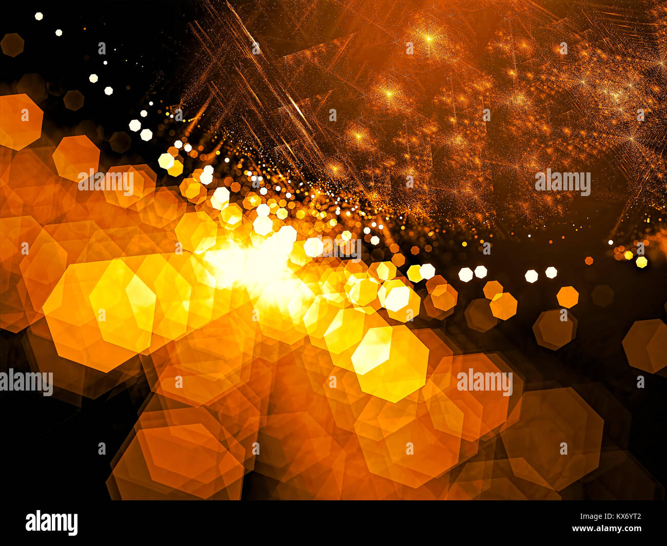Blurred fractal background - abstract digitally generated image Stock Photo
