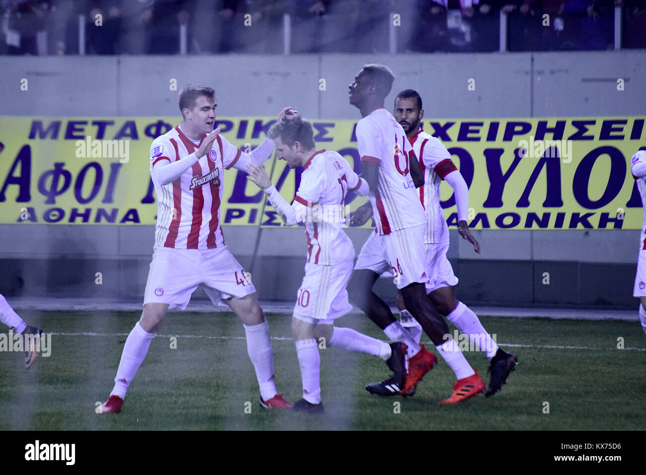 January 7, 2018 - Larissa, Greece - Olympiacos FC Midfielder Marko ...