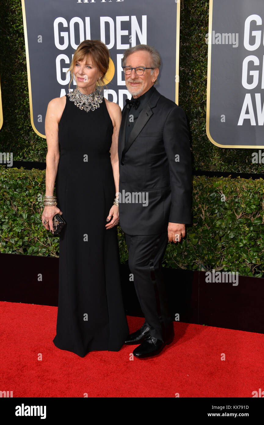 Los Angeles, USA. 07th Jan, 2018. Steven Spielberg & Kate Capshaw at