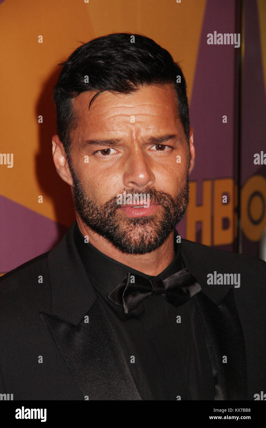 Los Angeles, USA. 08th Jan, 2018. Los Angeles, USA. 07th Jan, 2018. Ricky Martin 01/07/2018 The 75th Annual Golden Globe Awards HBO After Party held at the Circa 55 Restaurant at The Beverly Hilton in Beverly Hills, CA Credit: Cronos/Alamy Live News Stock Photo