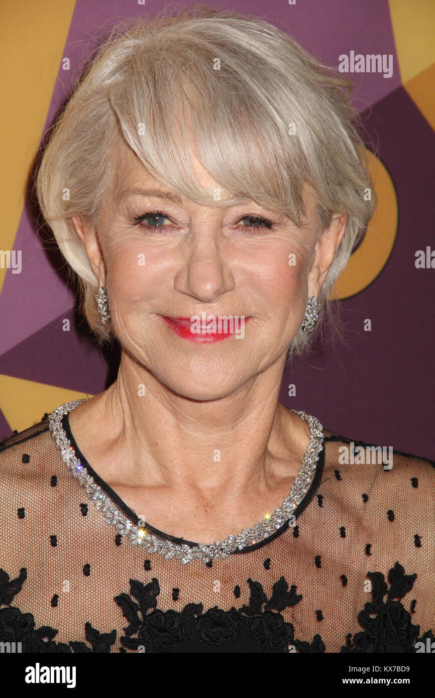 Los Angeles, USA. 08th Jan, 2018. Los Angeles, USA. 07th Jan, 2018. Helen Mirren 01/07/2018 The 75th Annual Golden Globe Awards HBO After Party held at the Circa 55 Restaurant at The Beverly Hilton in Beverly Hills, CA Credit: Cronos/Alamy Live News Stock Photo