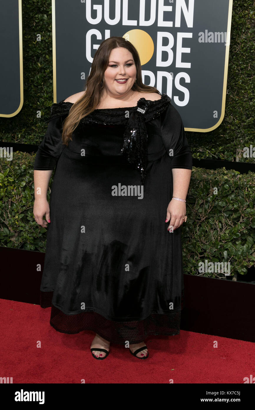 Los Angeles, USA. 08th Jan, 2018. Chrissy Metz attends the 75th Annual