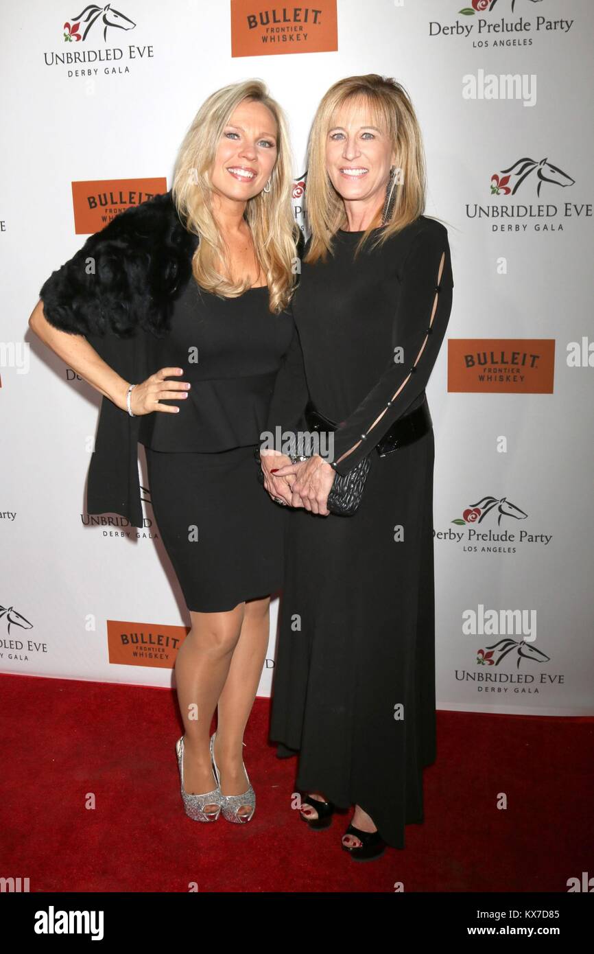 Kari Michaelsen, Brigitte Johnston at arrivals for Unbridled Eve Derby Prel...