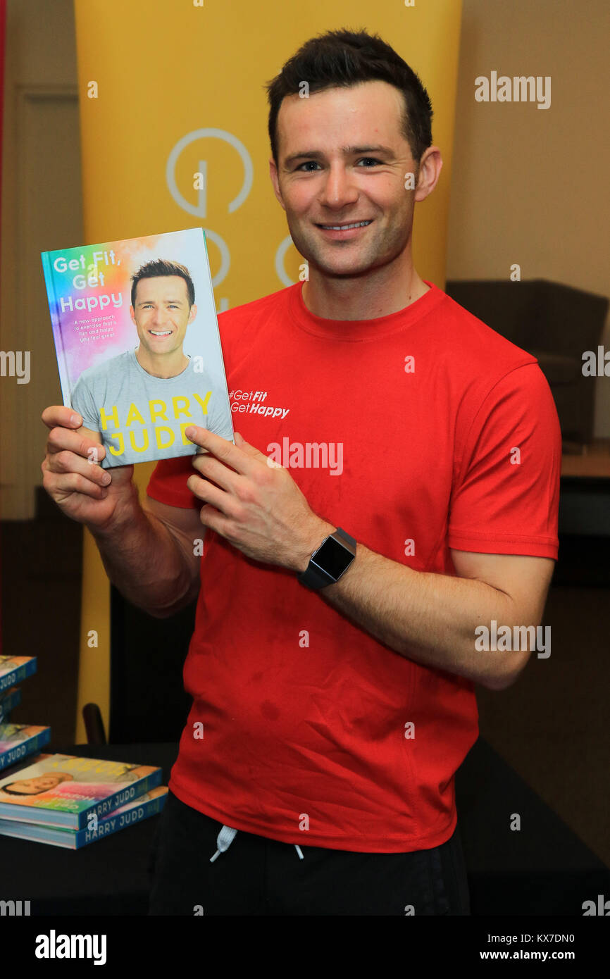 London, UK. 8th Jan, 2018. Harry Judd signing copies of his book ...