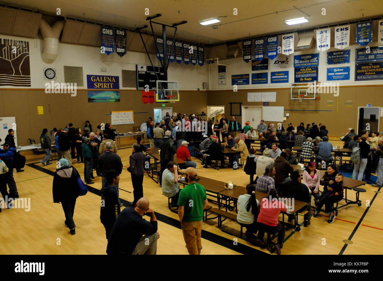 Galena, AK Residents of the village of Galena, Alaska, gather in the