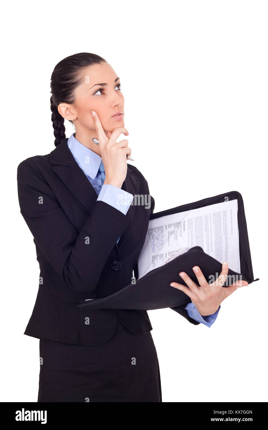 Making Choices Background businesswoman making a choice on white background Stock Photo - Alamy