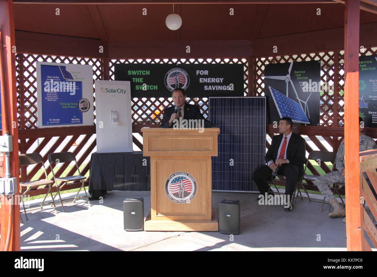 The Utah National Guard Adjutant General Maj. Gen. Jeff Burton and Gov