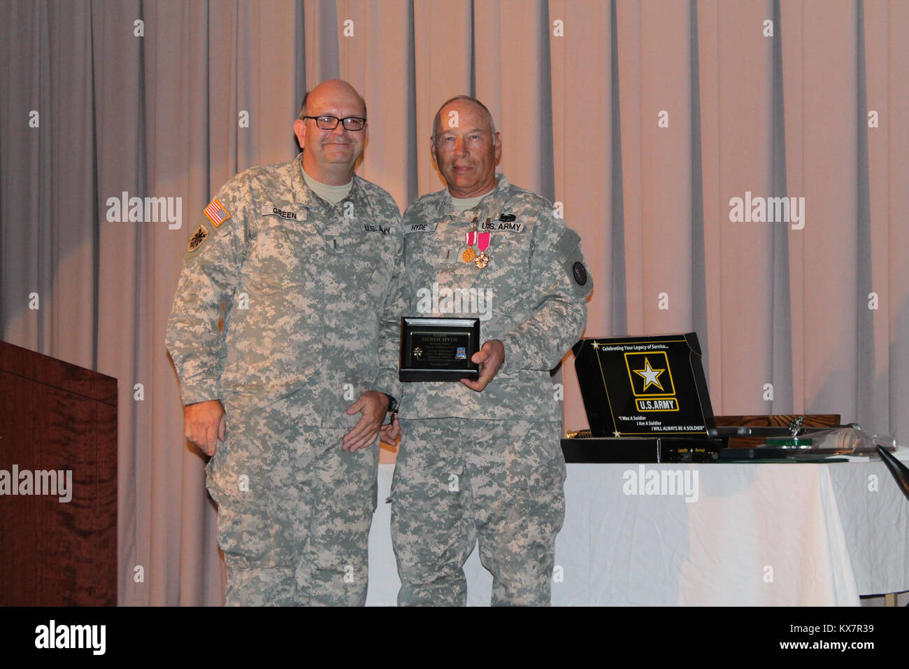 US Army National Guard awards and medal presentation ceremony Stock ...