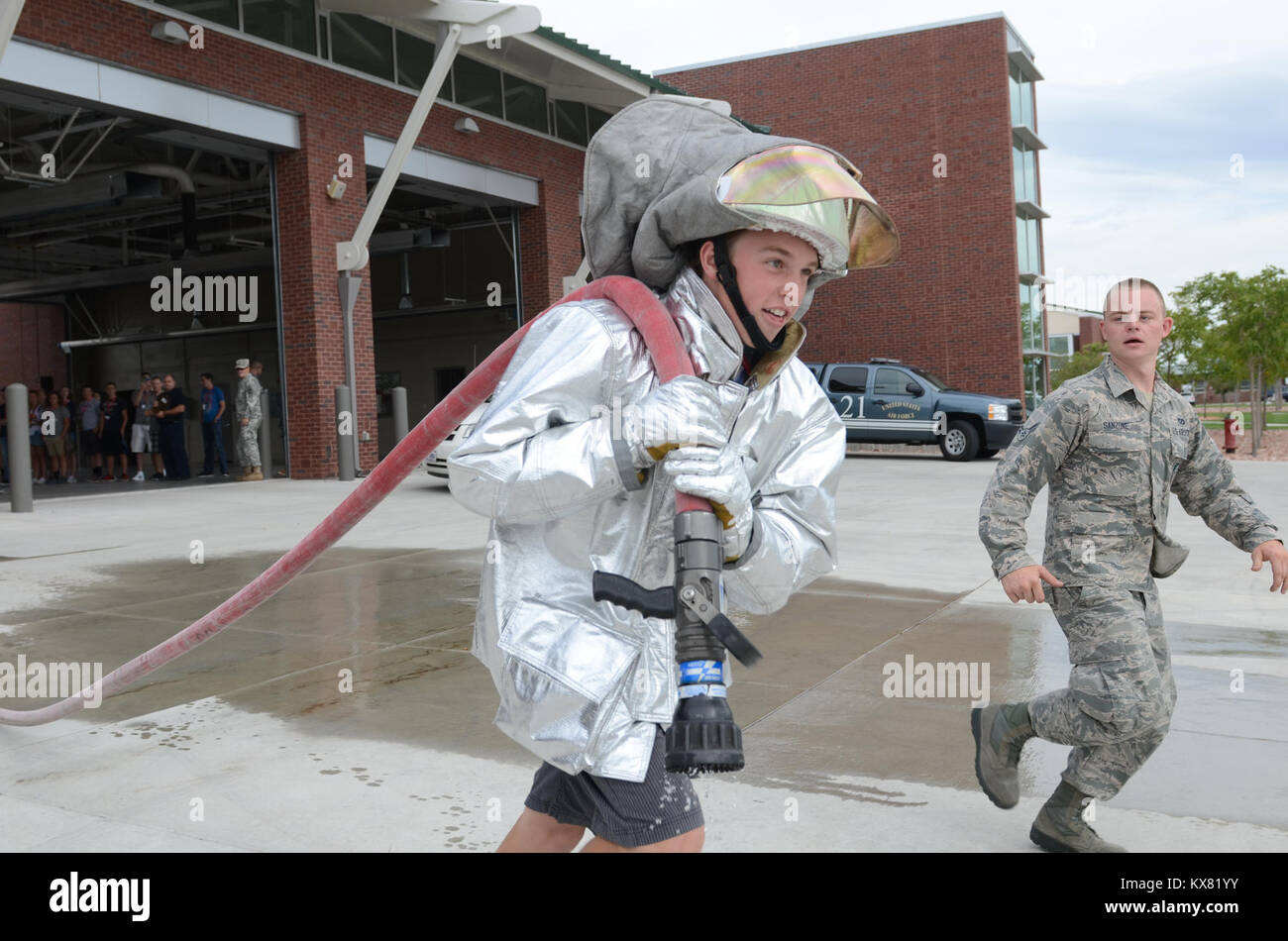 Utah Army Guard Soldiers introduced the high school delegates through  various facets of military life, including, PT, obstacles courses,  rappelling towers, and rifle ranges. Freedom Academy delegates are high  school leadership sponsored