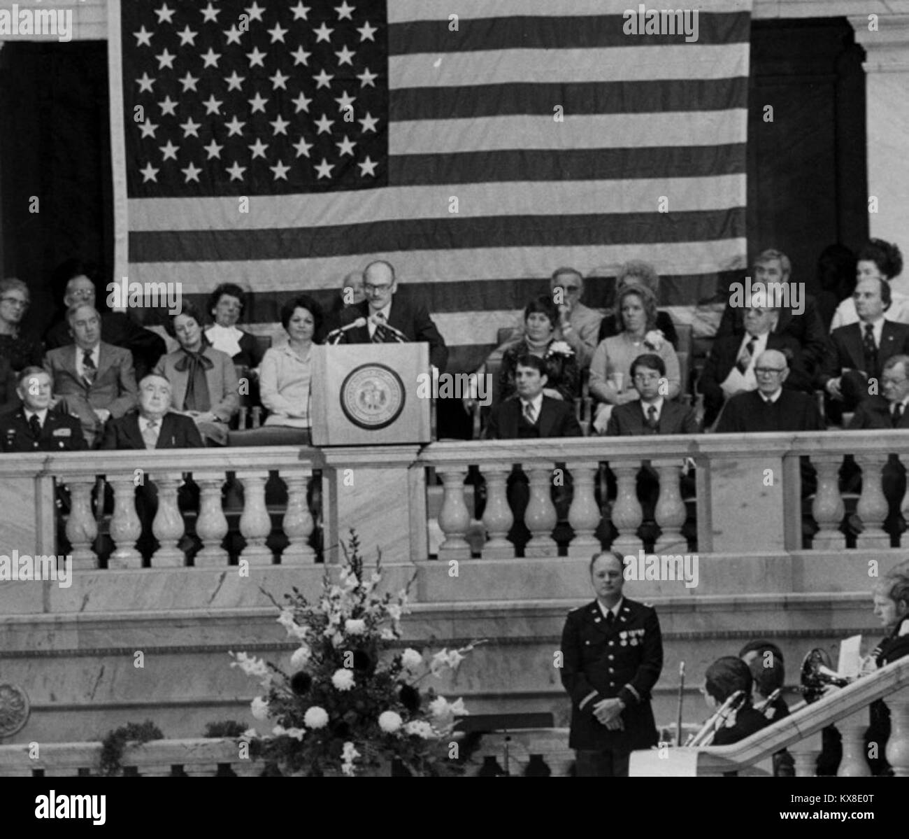 US military vintage historic black and white photograph Stock Photo - Alamy