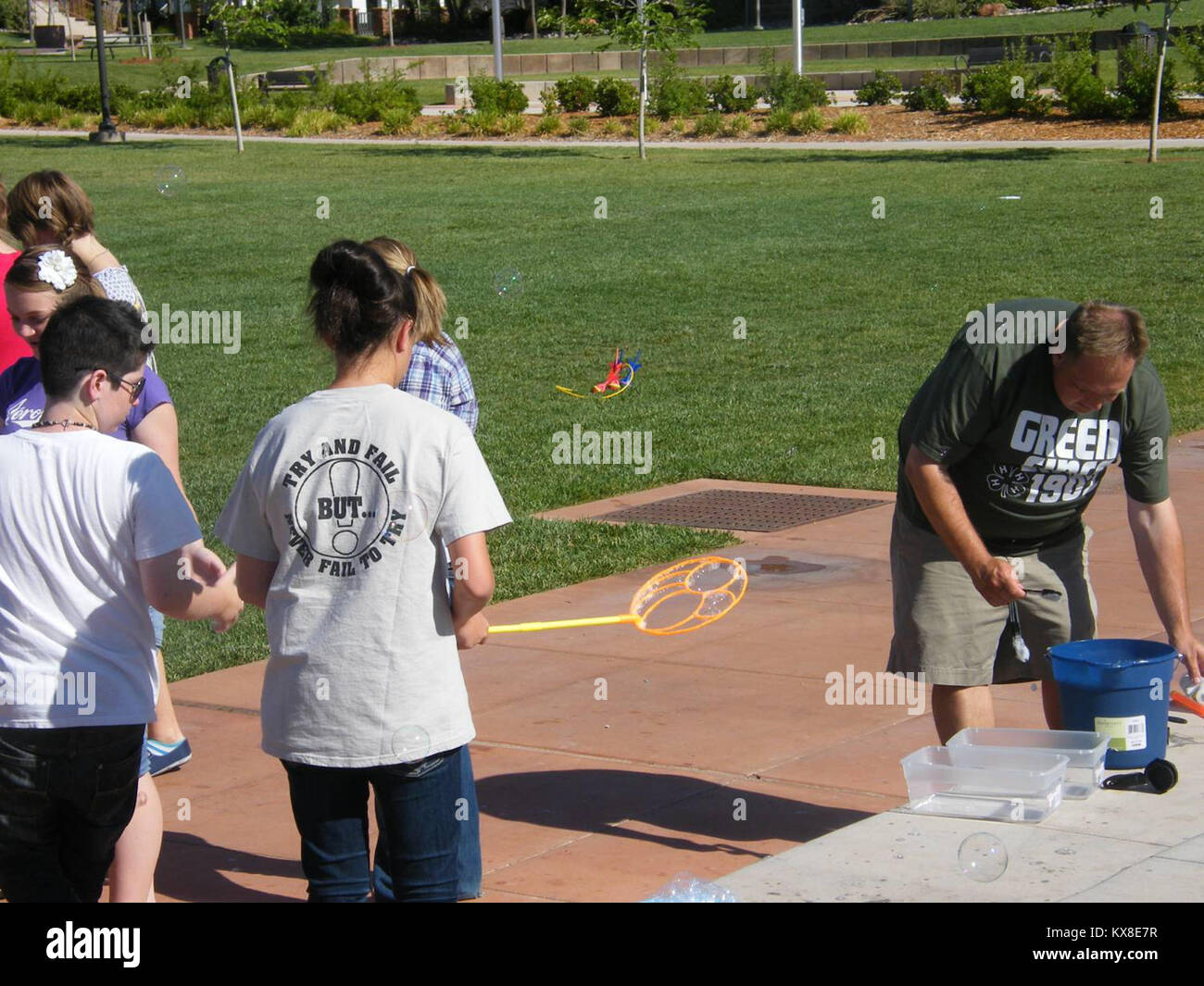 US military families sports and fun day Stock Photo - Alamy