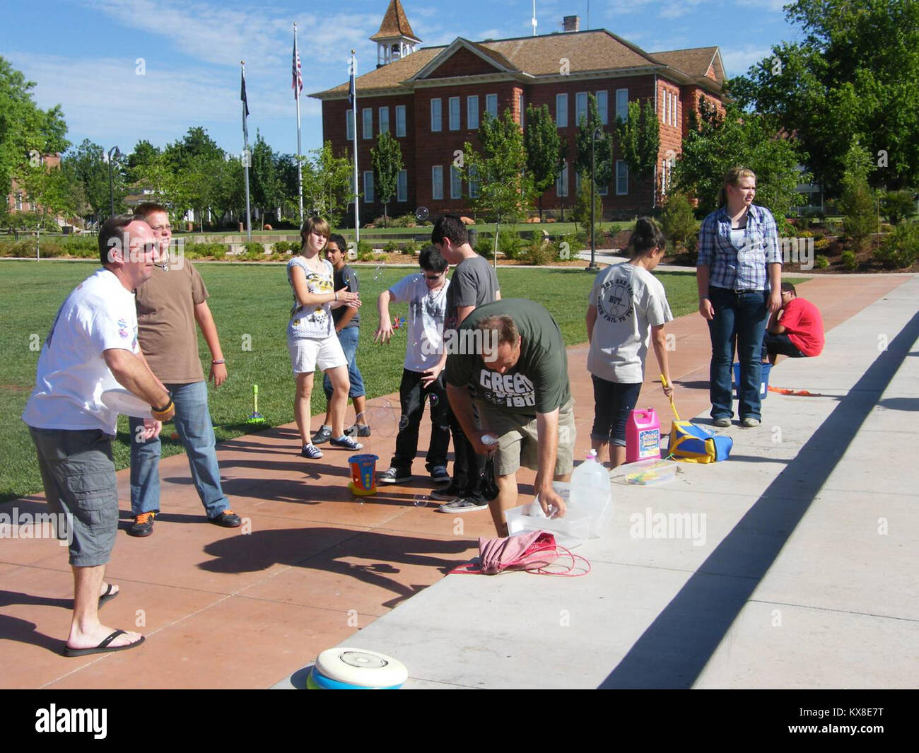 US military families sports and fun day Stock Photo - Alamy