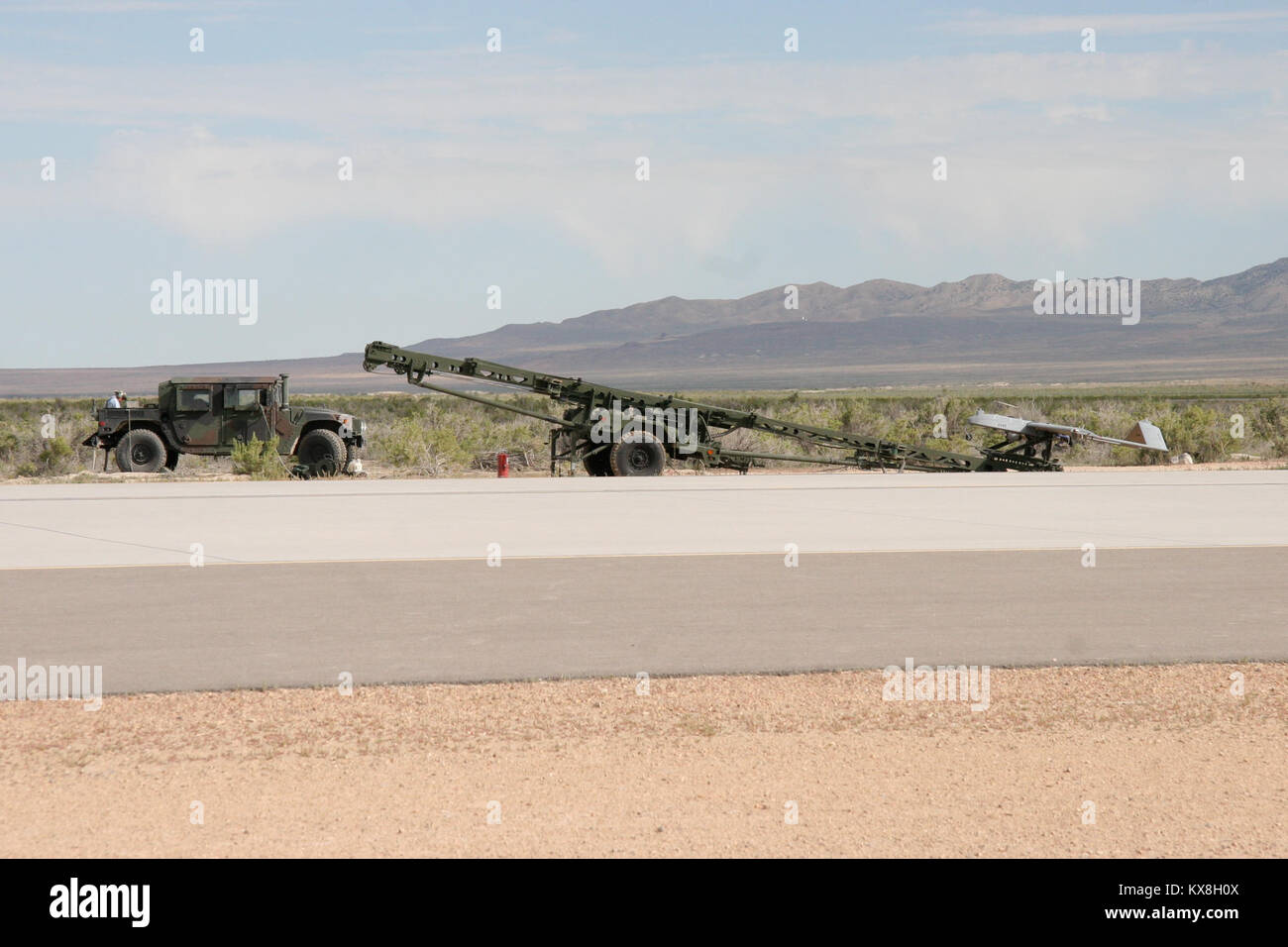 US army drone at airfield Stock Photo Alamy