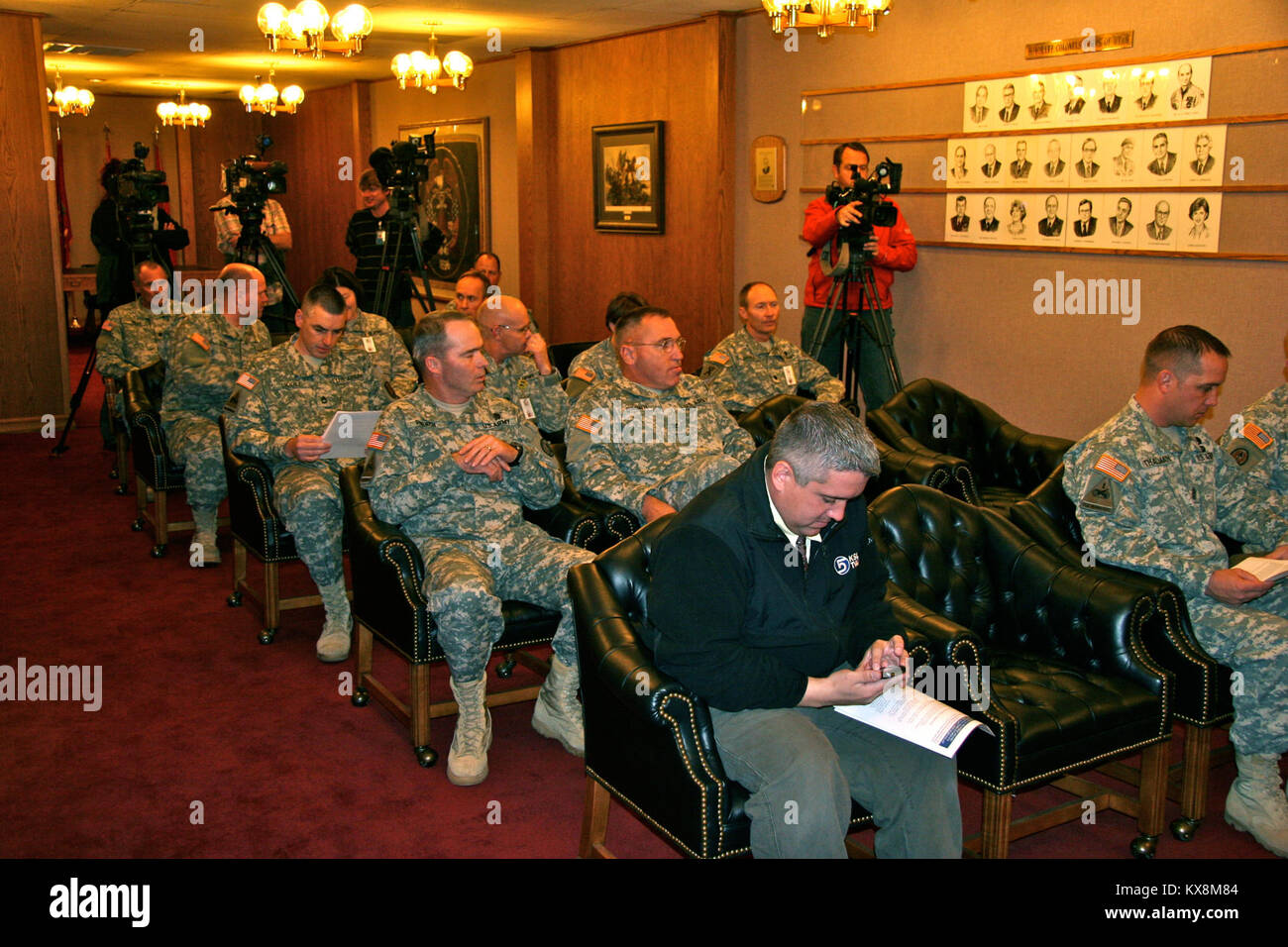 US army award ceremony Stock Photo