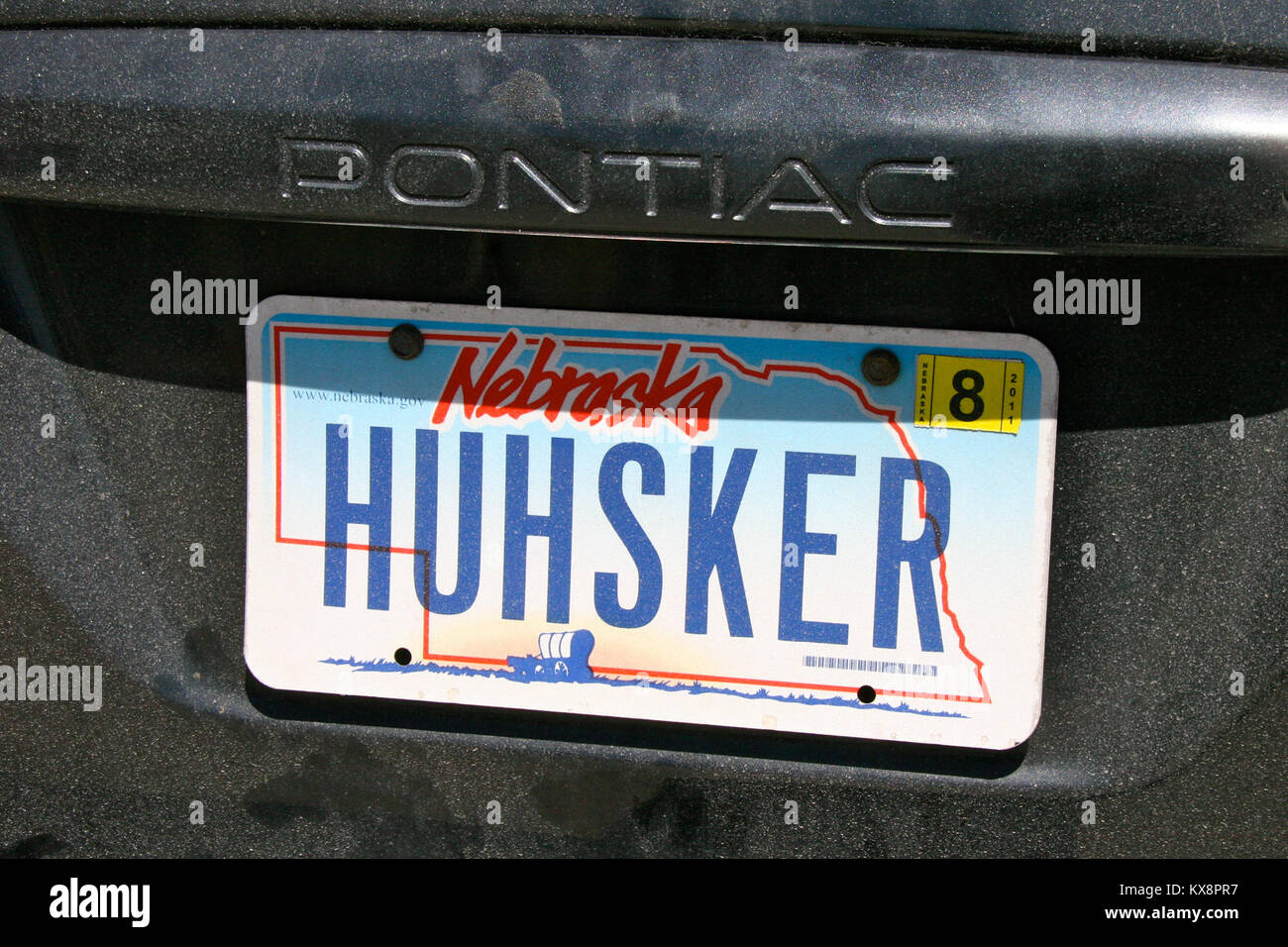 Nebraska car licence plate Stock Photo Alamy