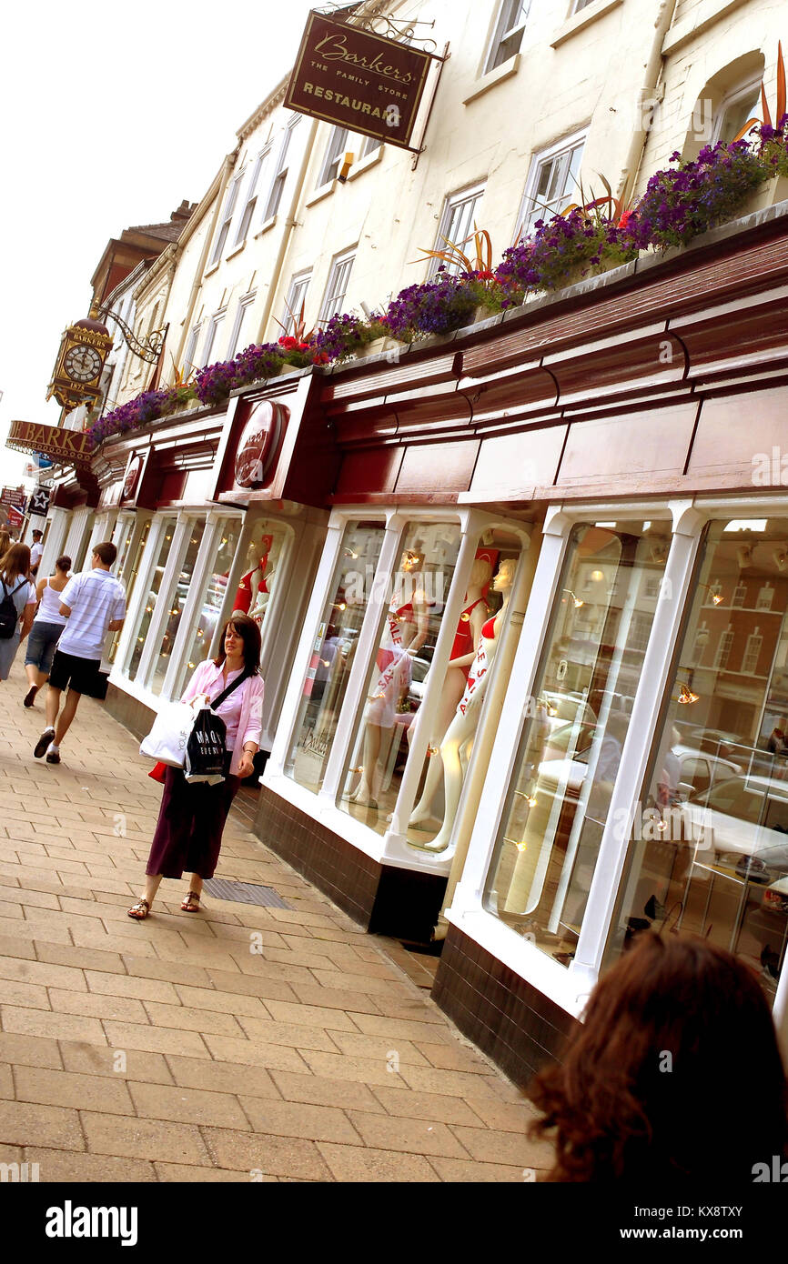 Northallerton High Street and shops, North Yourkshire Stock Photo Alamy