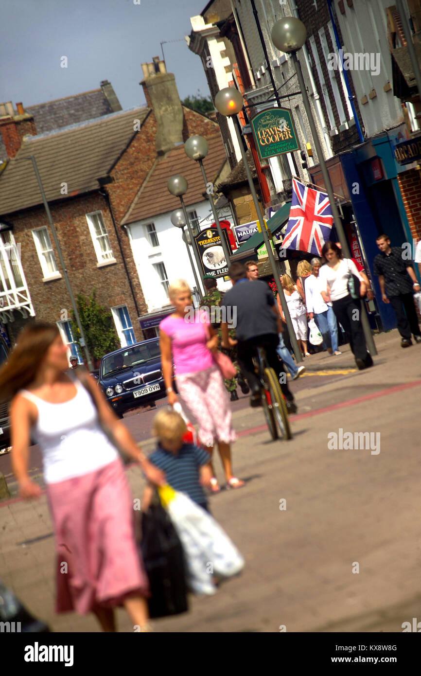 High Street and shops, Northallerton, North Yourkshire Stock Photo Alamy