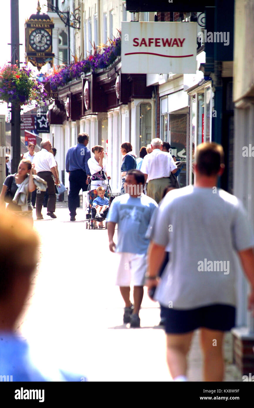 High Street and shops, Northallerton, North Yourkshire Stock Photo Alamy