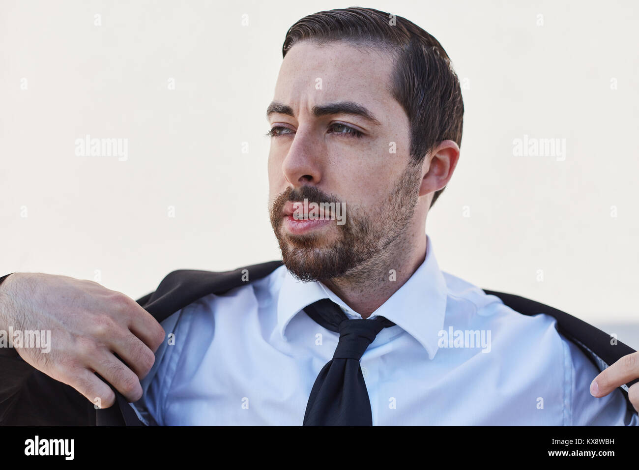 Self-assured businessman as a business founder with determination Stock Photo