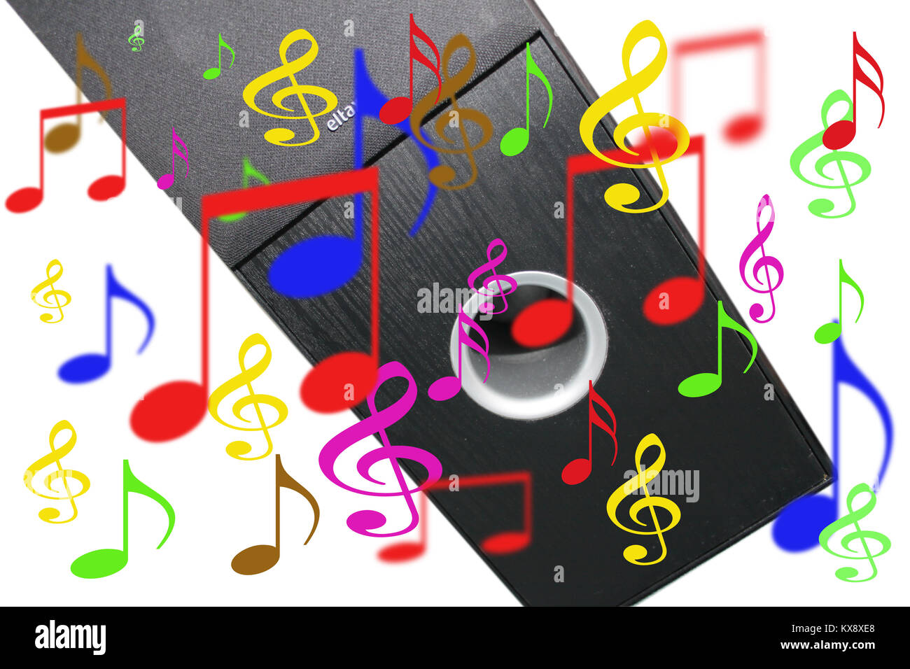 Music notes cut out hi-res stock photography and images - Alamy