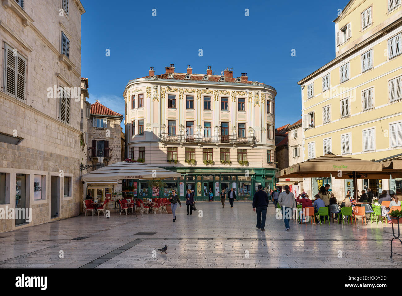 Piazza Heritage Hotel, Pjaca, Split, Croatia Stock Photo