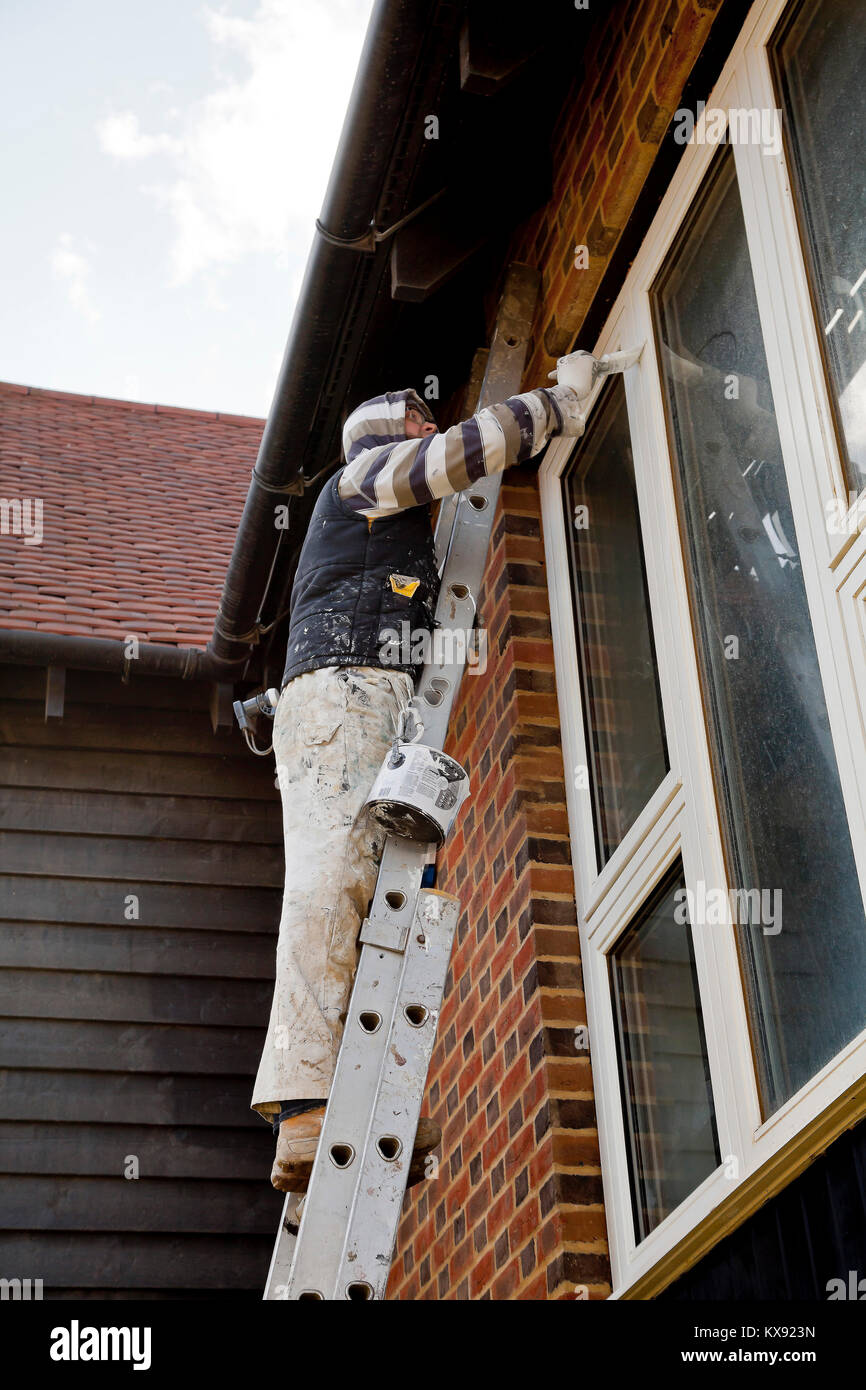 Construction of new homes on a development near Gatwick Airport, Horley