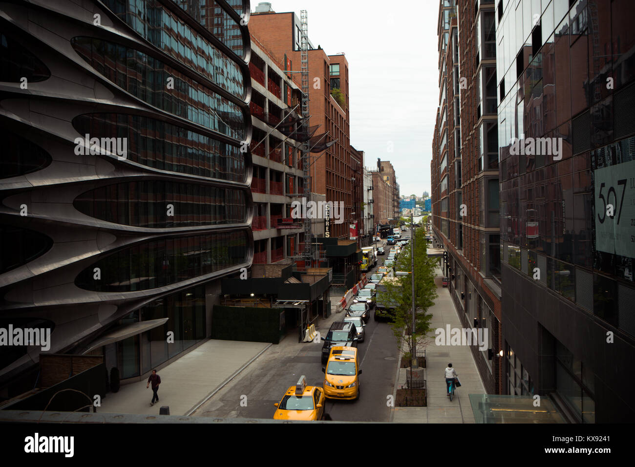 Condominium complex by Zaha Hadid in West Chelsea, NY Stock Photo