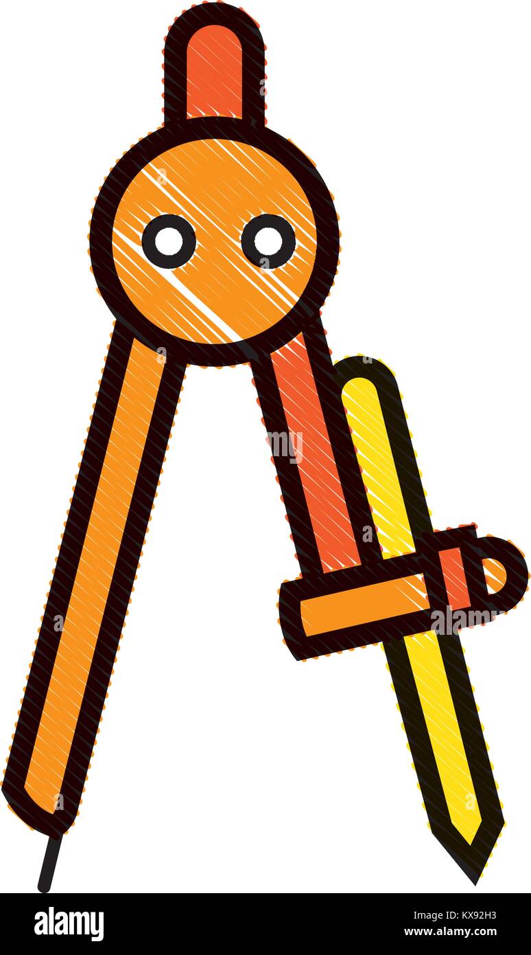 grated compass school object education design Stock Vector Image & Art