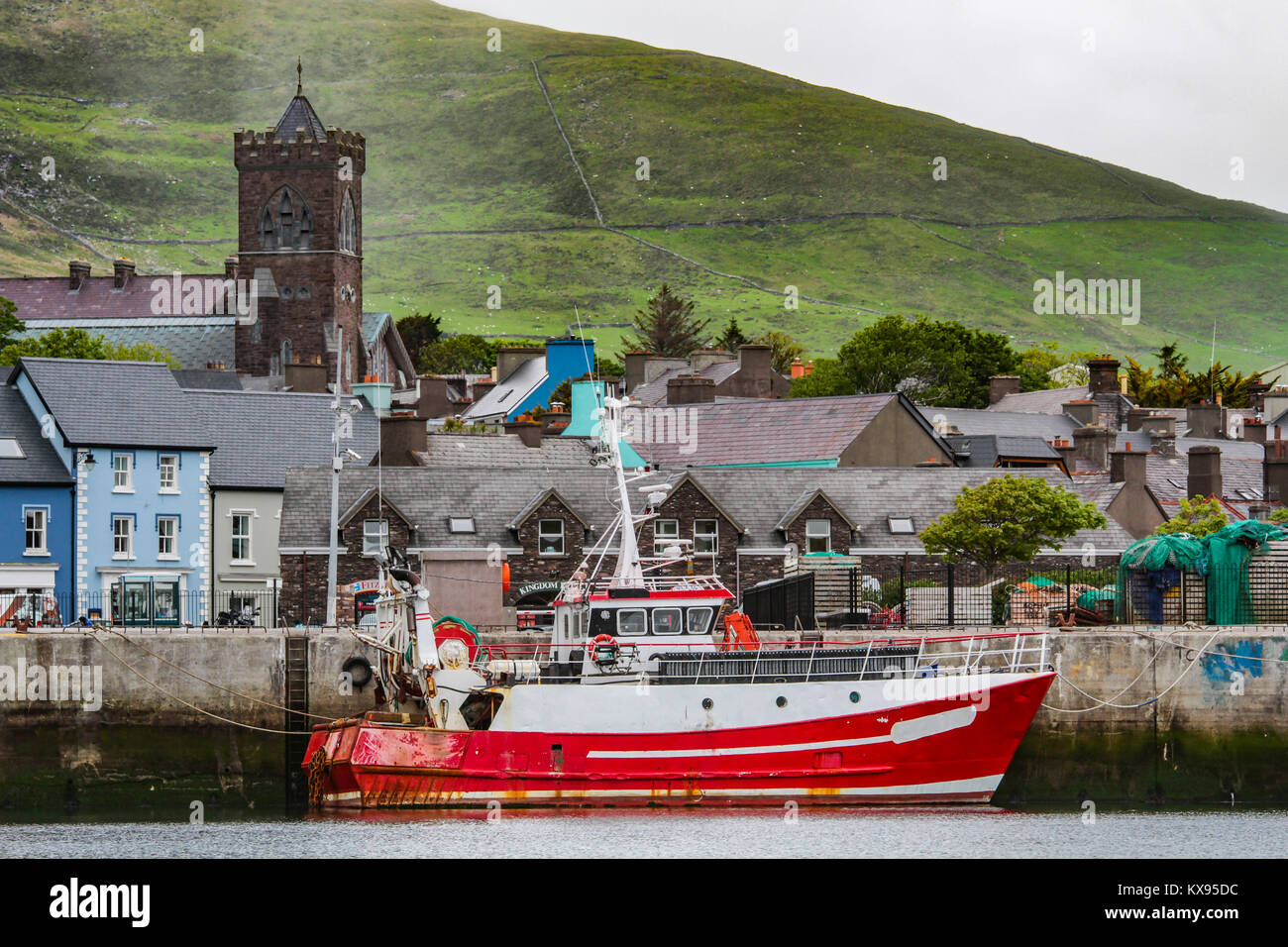 Dingle harbour, Dingle peninsula, County Kerry, Ireland, Europe Stock Photo